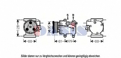 AKS DASIS 851832n -  Компрессор, кондиционер